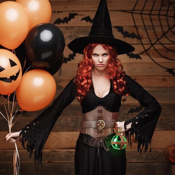 Leather Potion Belt with Bottle Medieval Viking Ren Fair Costume Accessory - Picture 5 of 7